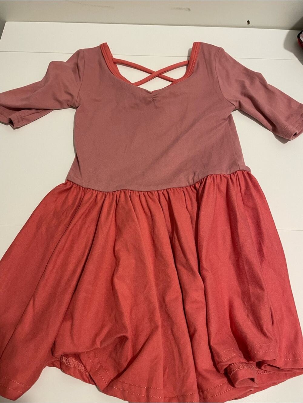 Dot Dot Smile Brand Girl's size 2T NWT Pink & Mauve Ballerina Dress Twirly